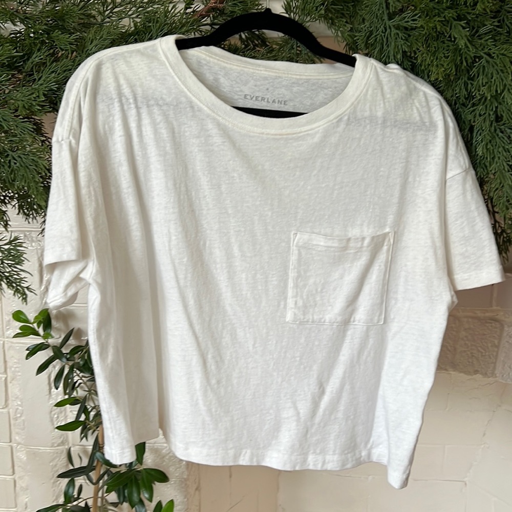 Everlane Box Cropped Tee Size Medium